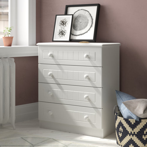 Brambly Cottage Saxena 4 Drawer Chest of Drawers & Reviews Wayfair